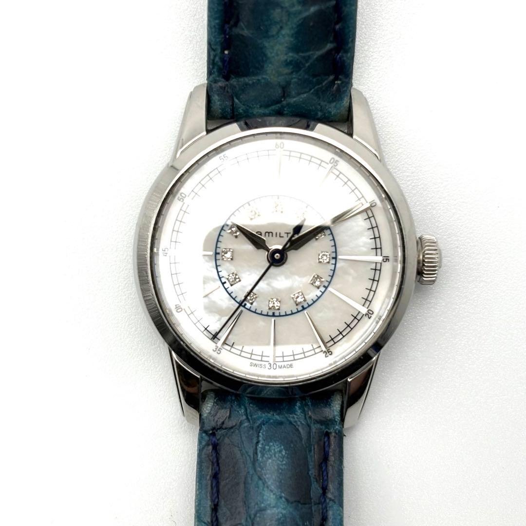 【美品・稼働】ハミルトン Hamilton レイルロード ダイヤ H403110