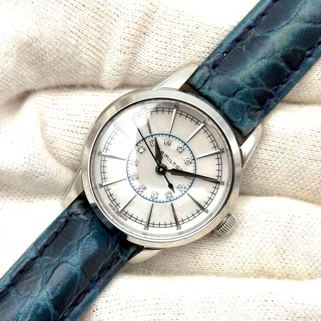 【美品・稼働】ハミルトン Hamilton レイルロード ダイヤ H403110