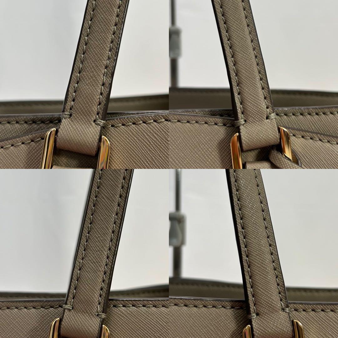 【極美品】トリーバーチ ロビンソン トートバッグ レザー 肩掛け A4 ベージュ