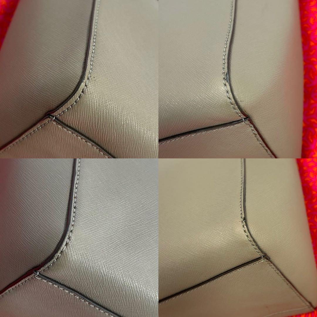 【極美品】トリーバーチ ロビンソン トートバッグ レザー 肩掛け A4 ベージュ