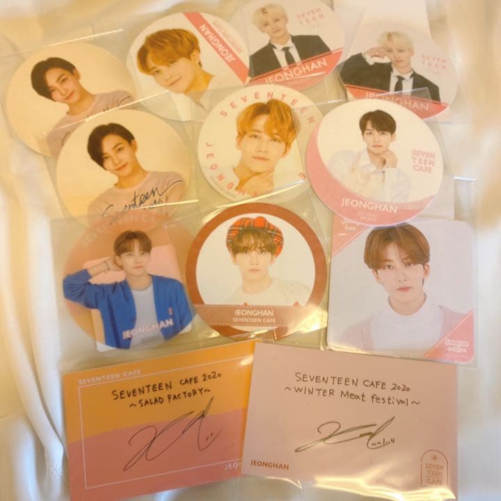 ジョンハン SEVENTEEN CAFE 過去コースター&タグセット