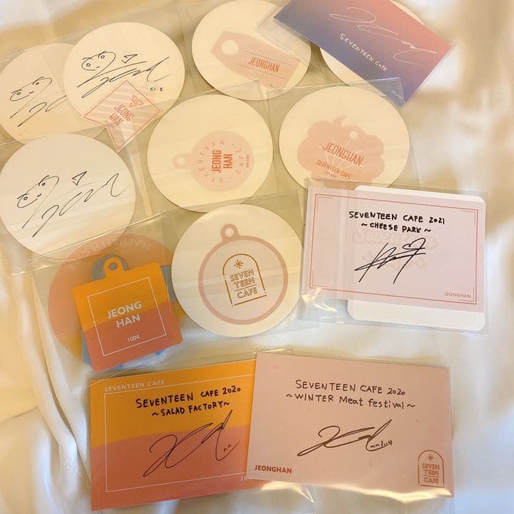 ジョンハン SEVENTEEN CAFE 過去コースター&タグセット