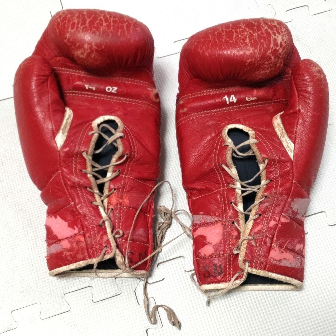 Winning 14ozソフトタイプ紐式ボクシンググローブ