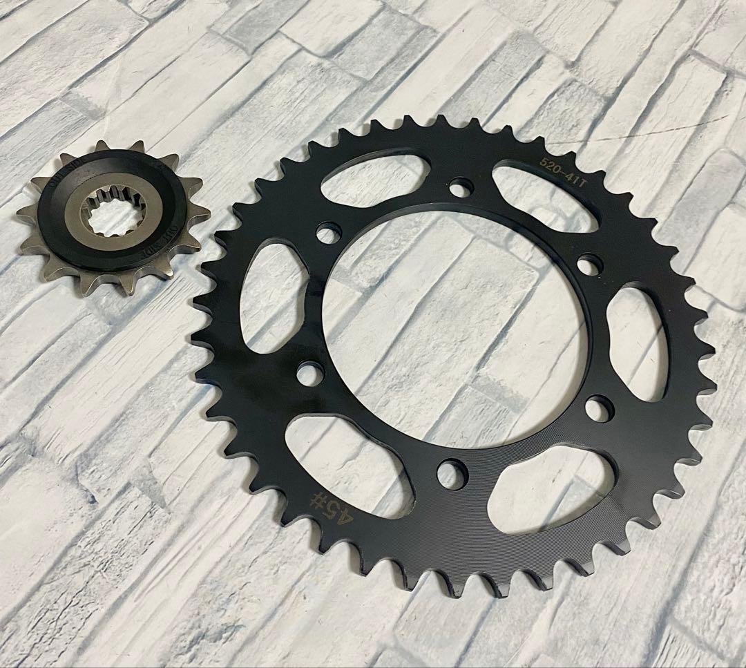 NINJA250 400 スプロケ 520-14T / 41T リア フロント