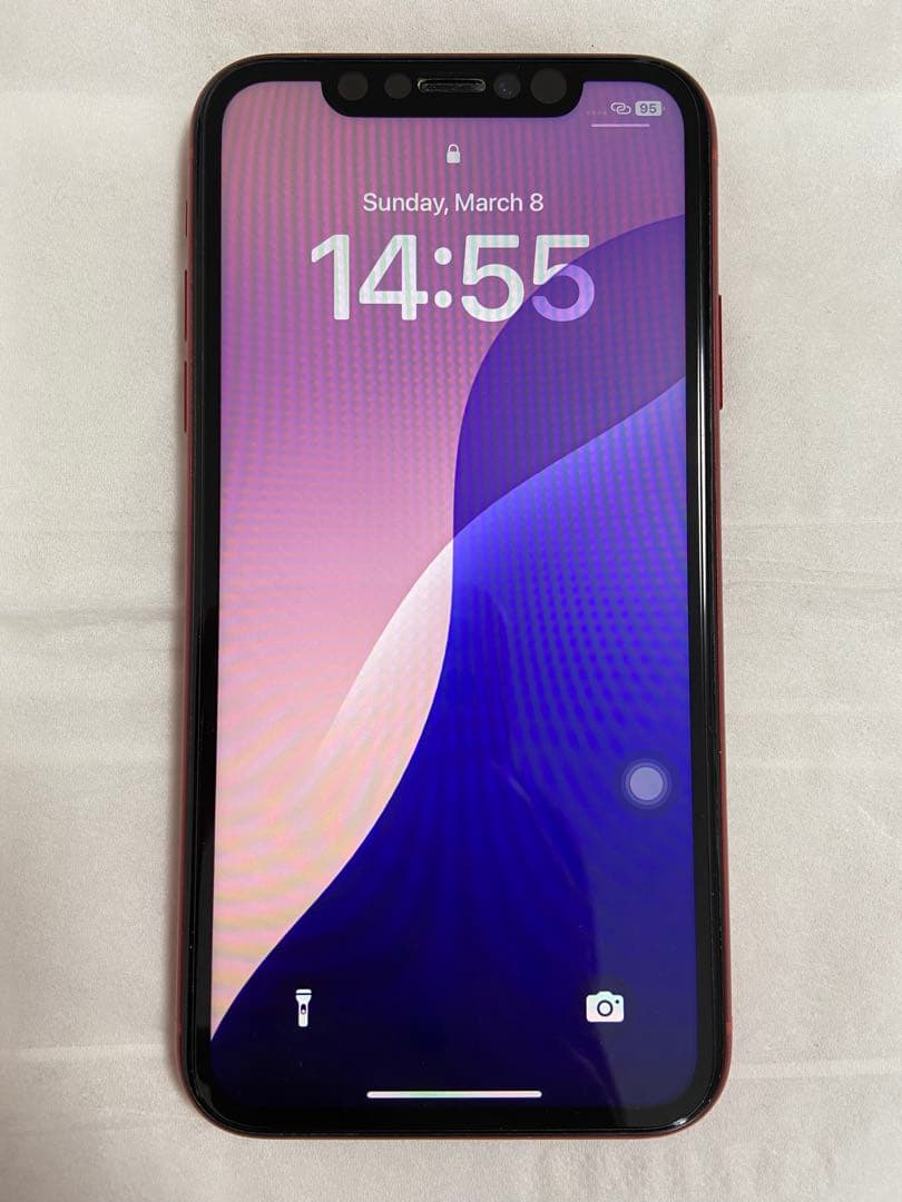 iPhone XR Red 128G simフリー 美品