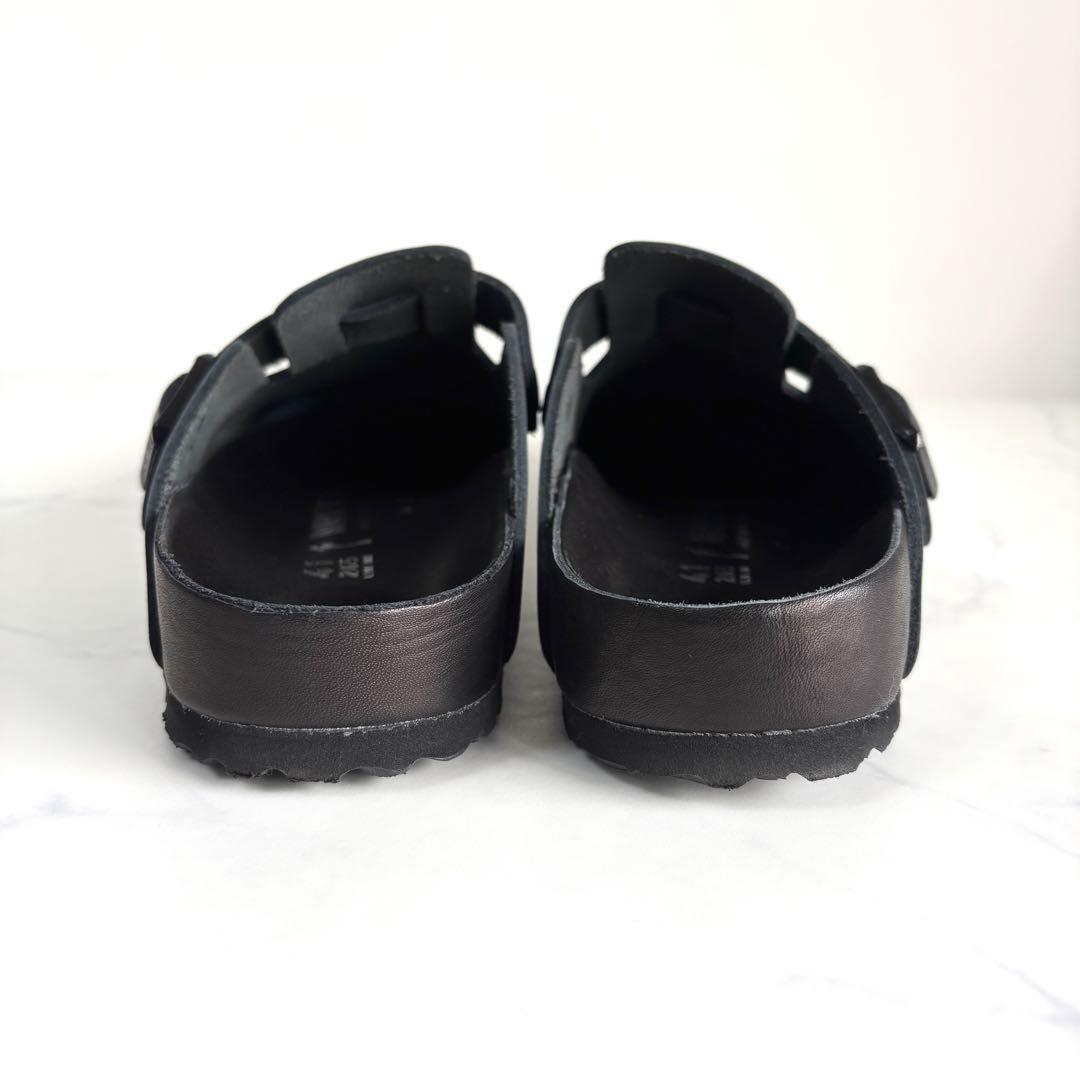 極美品 ビルケンシュトック 41 エクスクイジット ボストン レザー ブラック