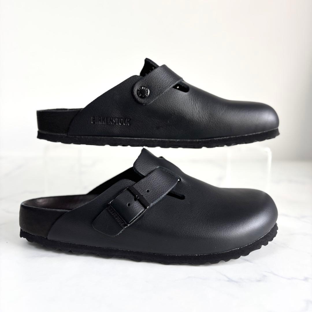 極美品 ビルケンシュトック 41 エクスクイジット ボストン レザー ブラック