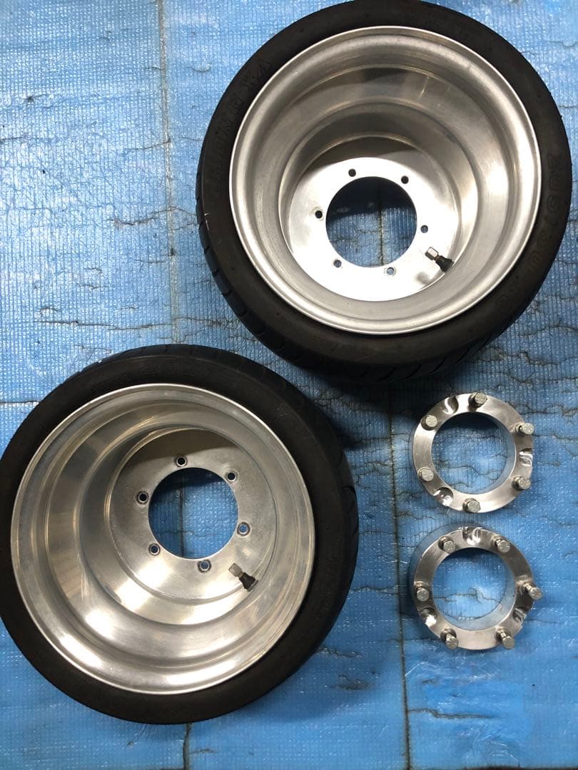 ジャイロ系　ミニカー化　ホイール/スペーサーセット＊送料込み＊カスタム　改造