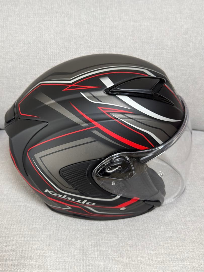 Kabuto Exceed ジェットヘルメット ブラック/レッド