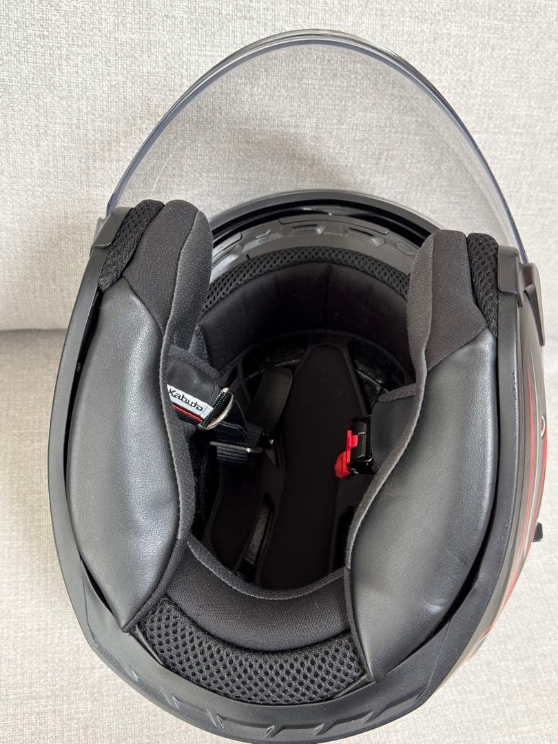 Kabuto Exceed ジェットヘルメット ブラック/レッド