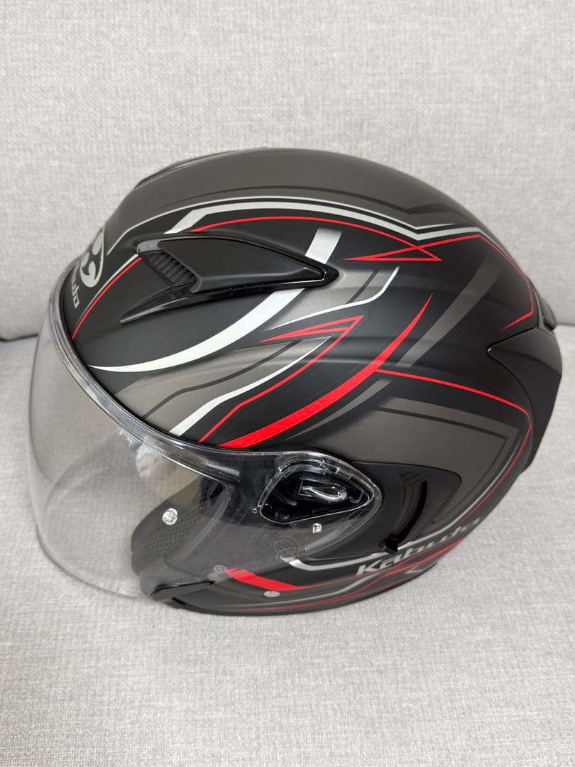 Kabuto Exceed ジェットヘルメット ブラック/レッド