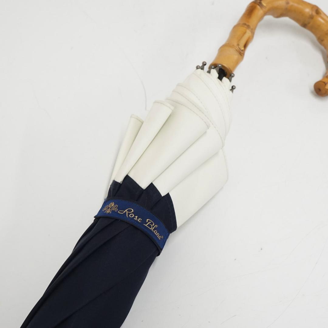 芦屋ロサブラン 完全遮光日傘 USED美品 ショートサイズ ネイビー 50cm