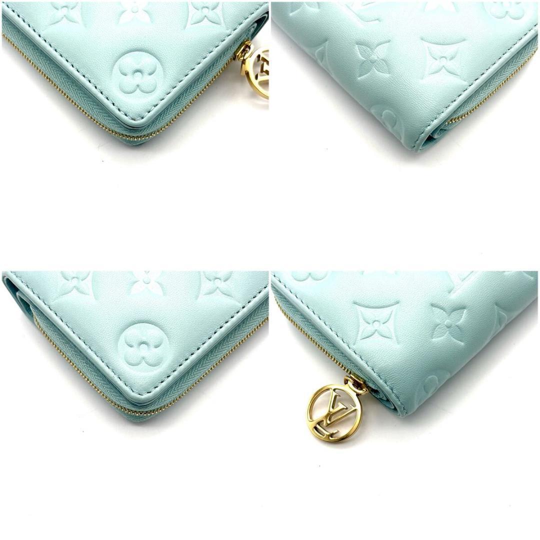 現行◆未使用級◆ルイヴィトン ポルトフォイユ ルー クッサン ブルー