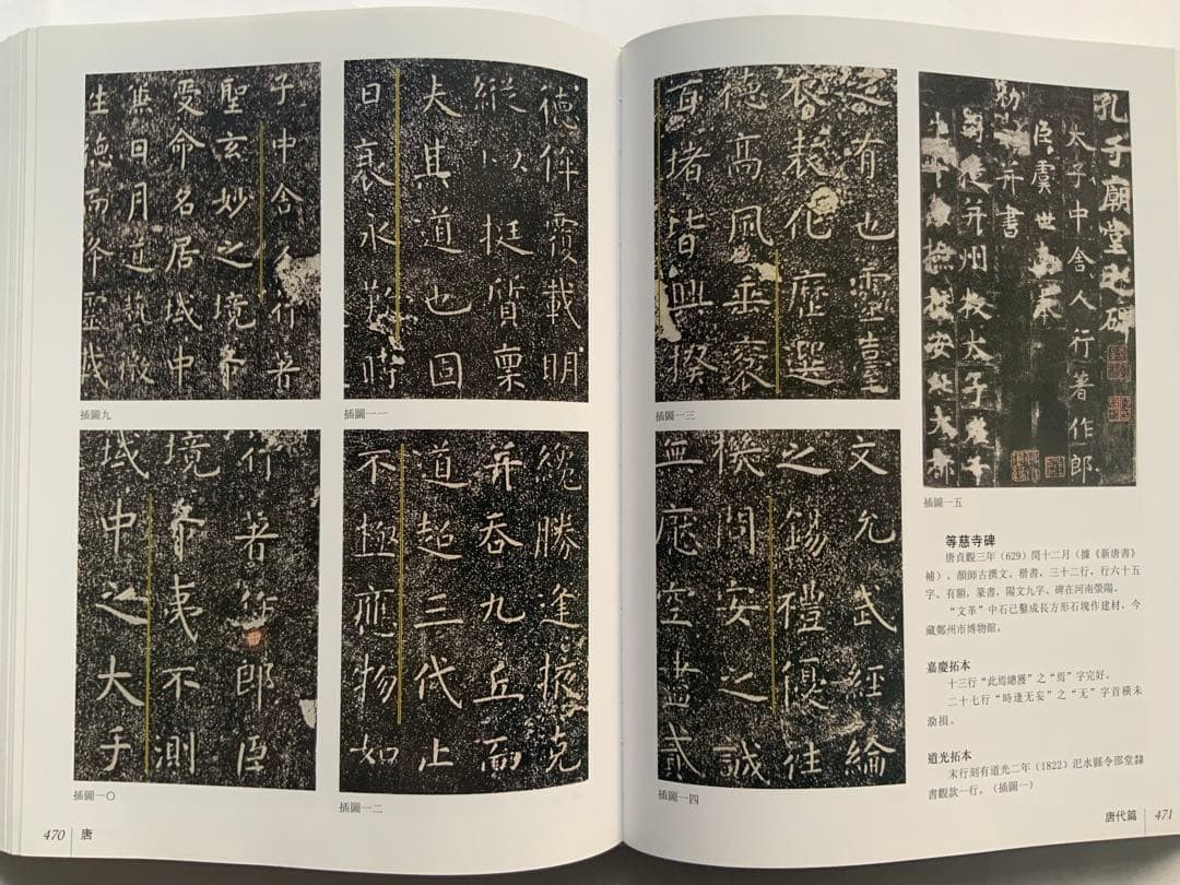 『中国碑拓鑑別図典』 先秦~唐　350名碑2500図版　拓本の真偽・年代　レア