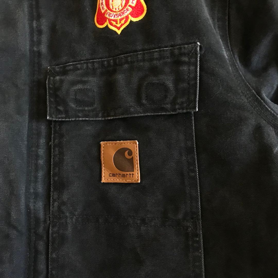 Carhartt C26 BLK トラディショナルコート BLACK 企業ロゴ