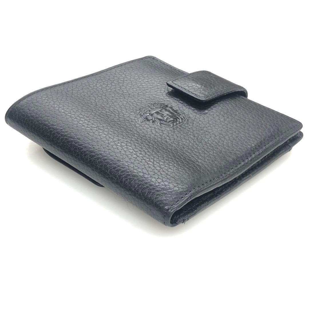 GIANNI VERSACE ジャンニ・ヴェルサーチ レザー 二つ折り財布