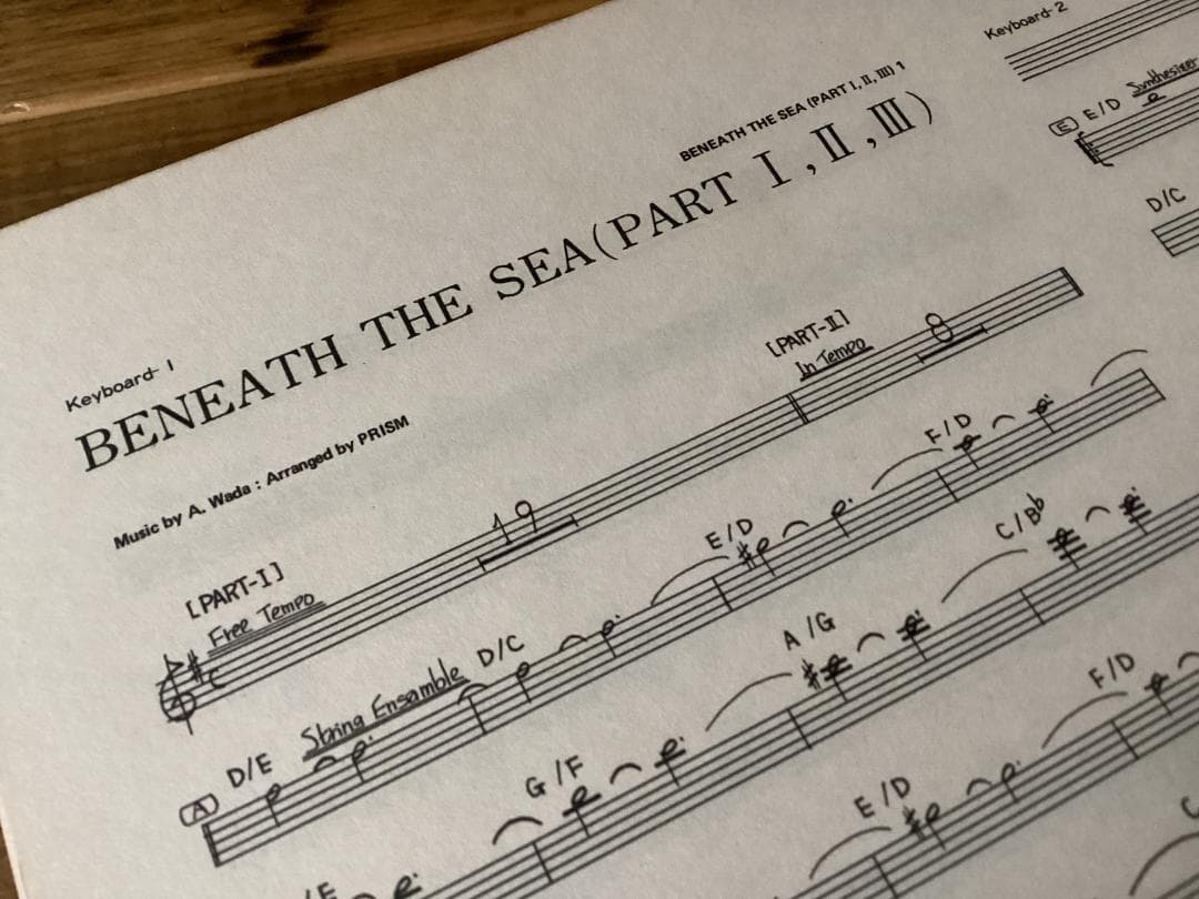 ★楽譜/プリズム/PRISM/セカンドソウツ/和田アキラ/パート譜/バンドスコア