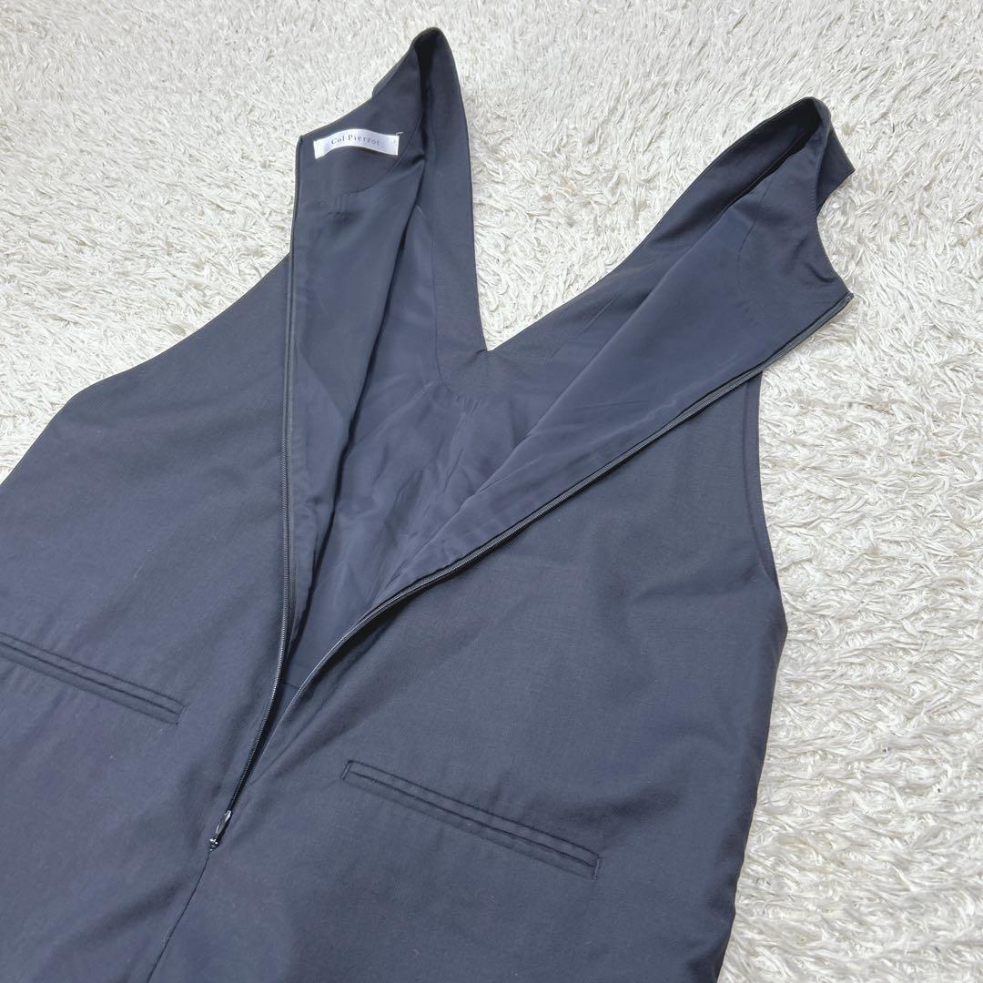 col pierrot オールインワン　シルク混　サロペット　ドゥーズィーエム