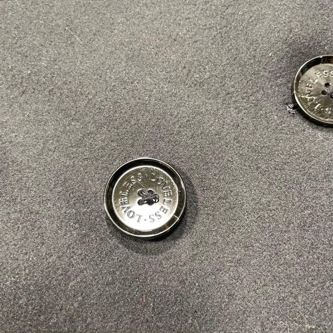 ラブレス　Milior 別注　Pコート　ロングコート　ファー付き　ブラック　S