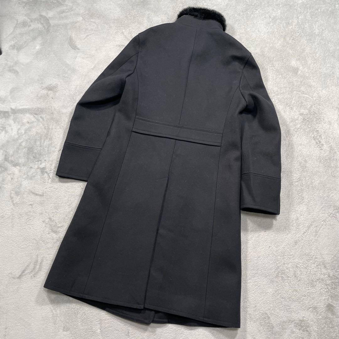 ラブレス　Milior 別注　Pコート　ロングコート　ファー付き　ブラック　S