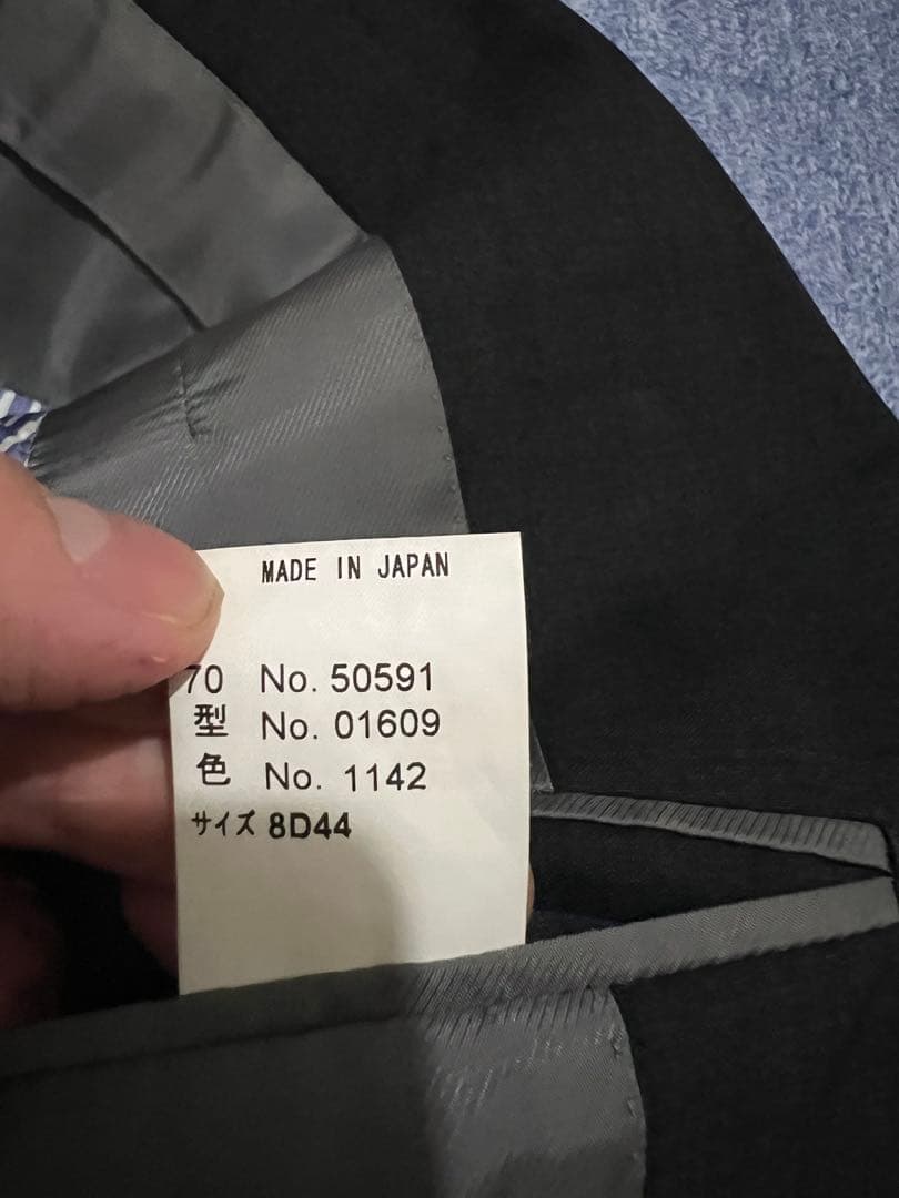 【美品】トゥモローランド カノニコ 3ピーススーツ チャコールグレー