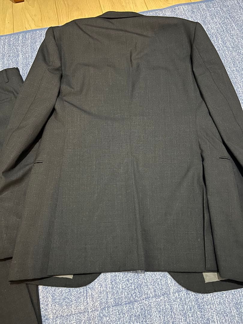 【美品】トゥモローランド カノニコ 3ピーススーツ チャコールグレー