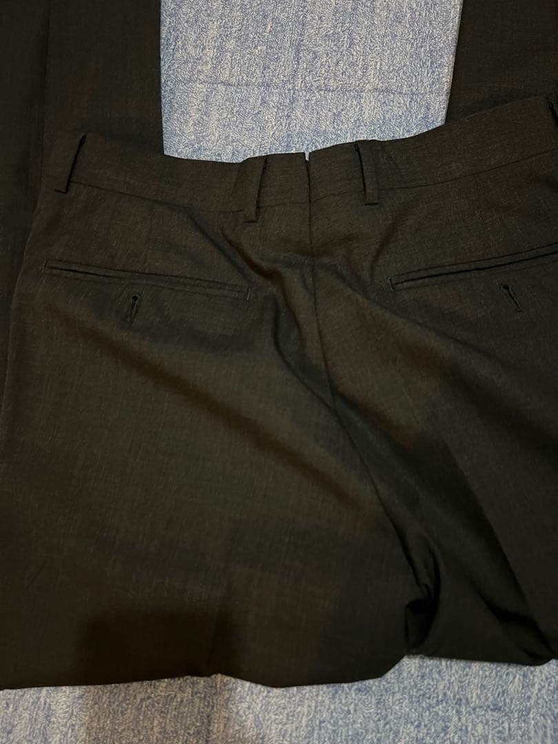 【美品】トゥモローランド カノニコ 3ピーススーツ チャコールグレー