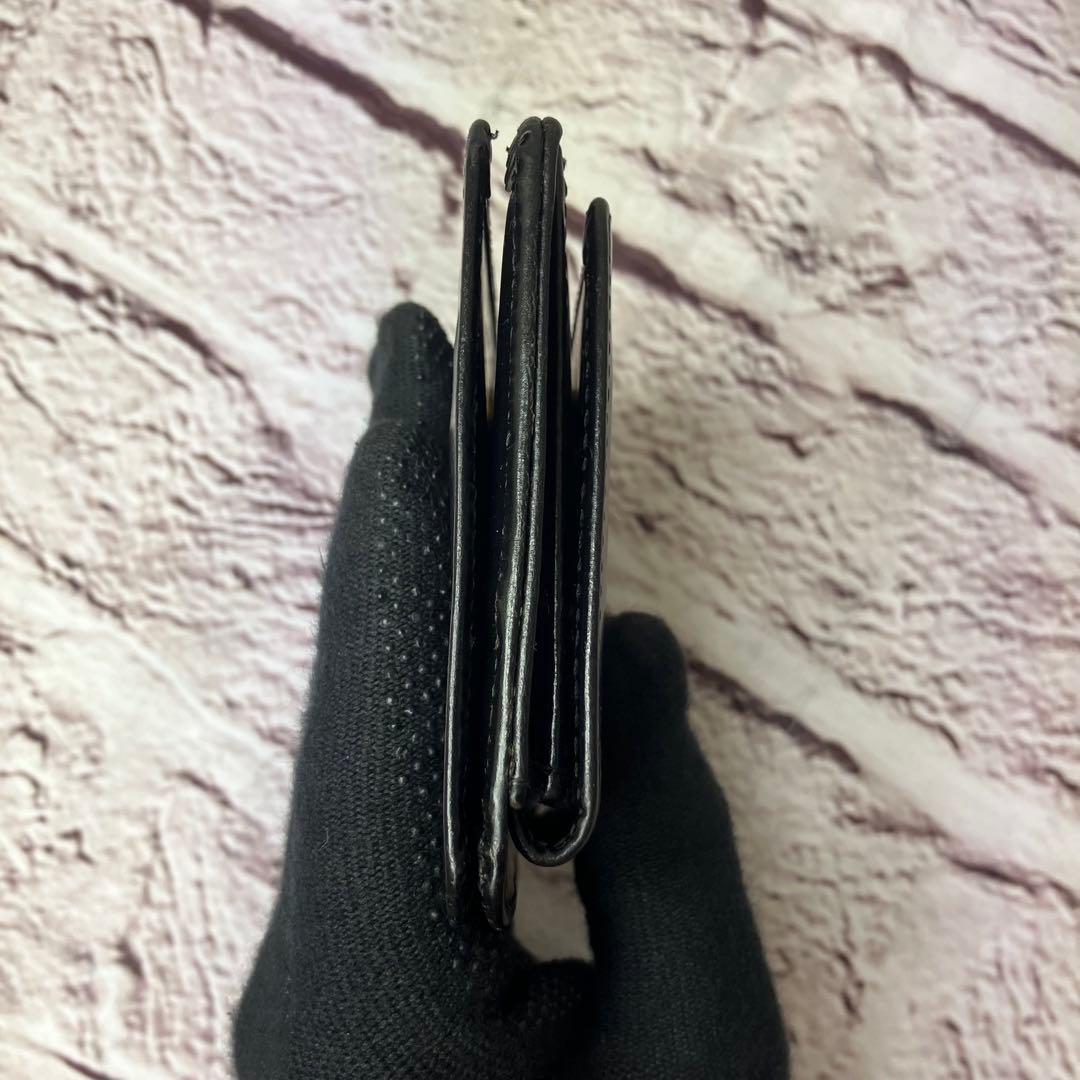 グレンロイヤル マネークリップ 小銭入れ付き 二つ折り財布 レザー ブラック