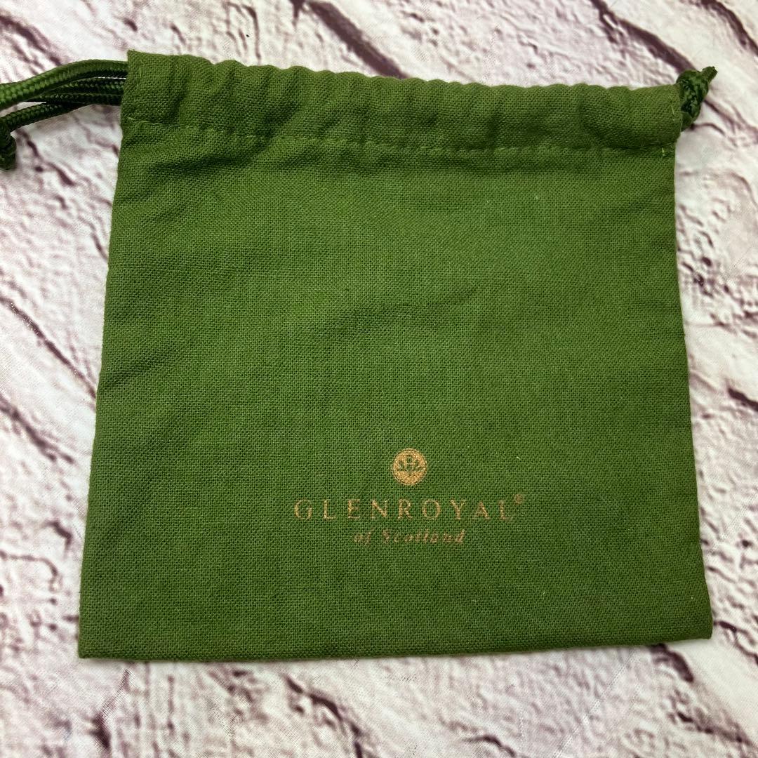 グレンロイヤル マネークリップ 小銭入れ付き 二つ折り財布 レザー ブラック