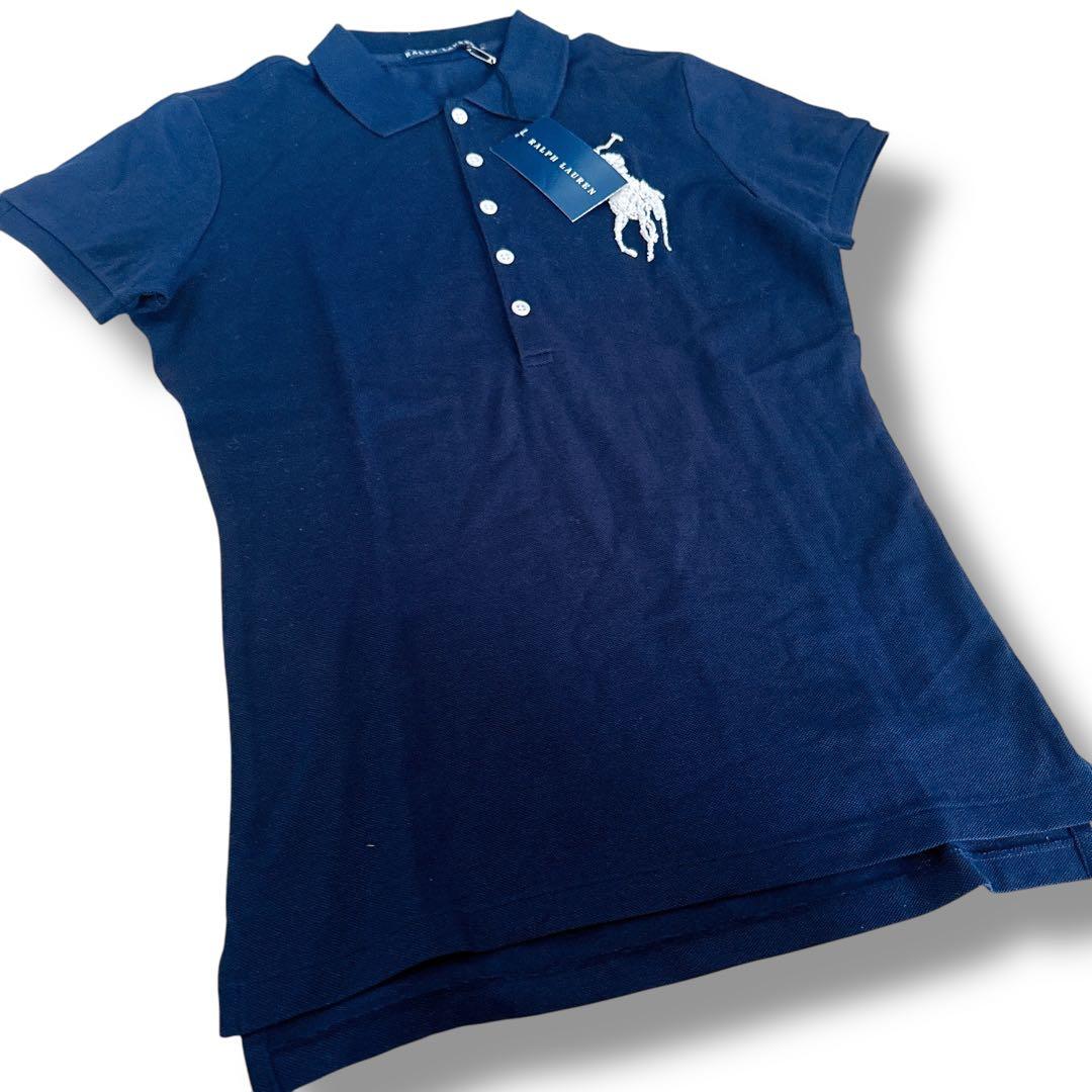 新品未使用 タグ付き ラルフローレン ポロシャツ ビッグポニー ビーズ刺繍