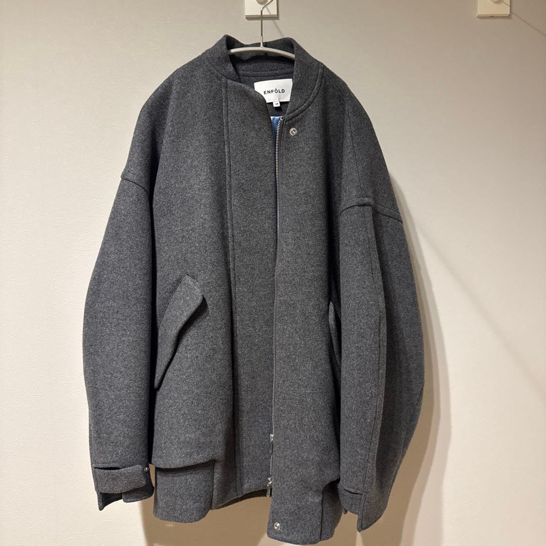 enfold エンフォルド　ラムウールメルトンスタジャン JK/ブルゾン