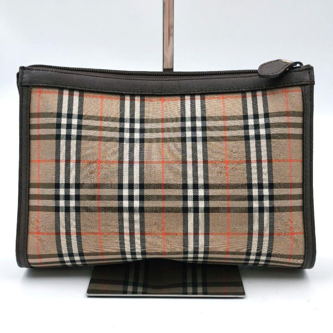 【美品 高級◎】バーバリー セカンドバッグ ノバチェック シャドーホース