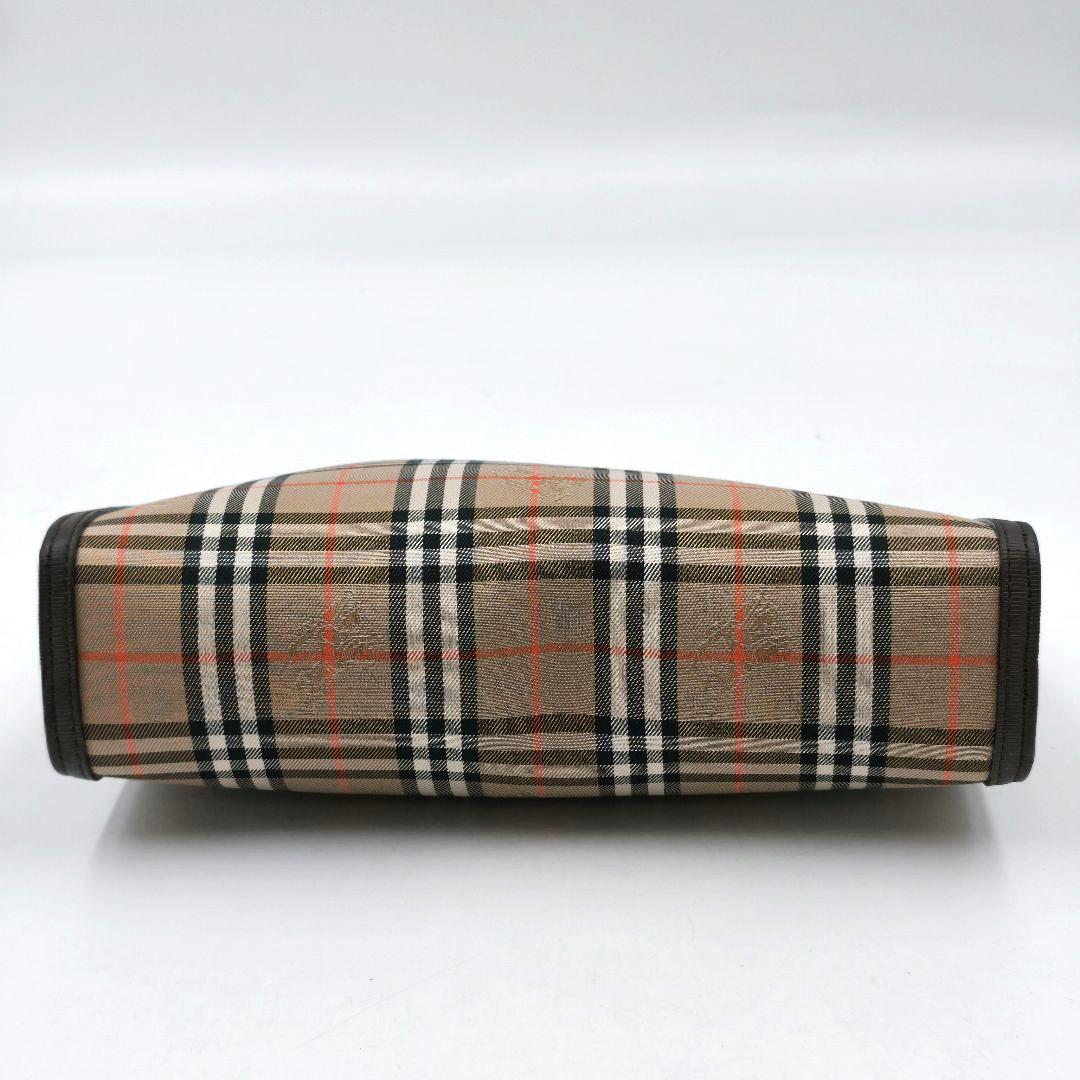 【美品 高級◎】バーバリー セカンドバッグ ノバチェック シャドーホース