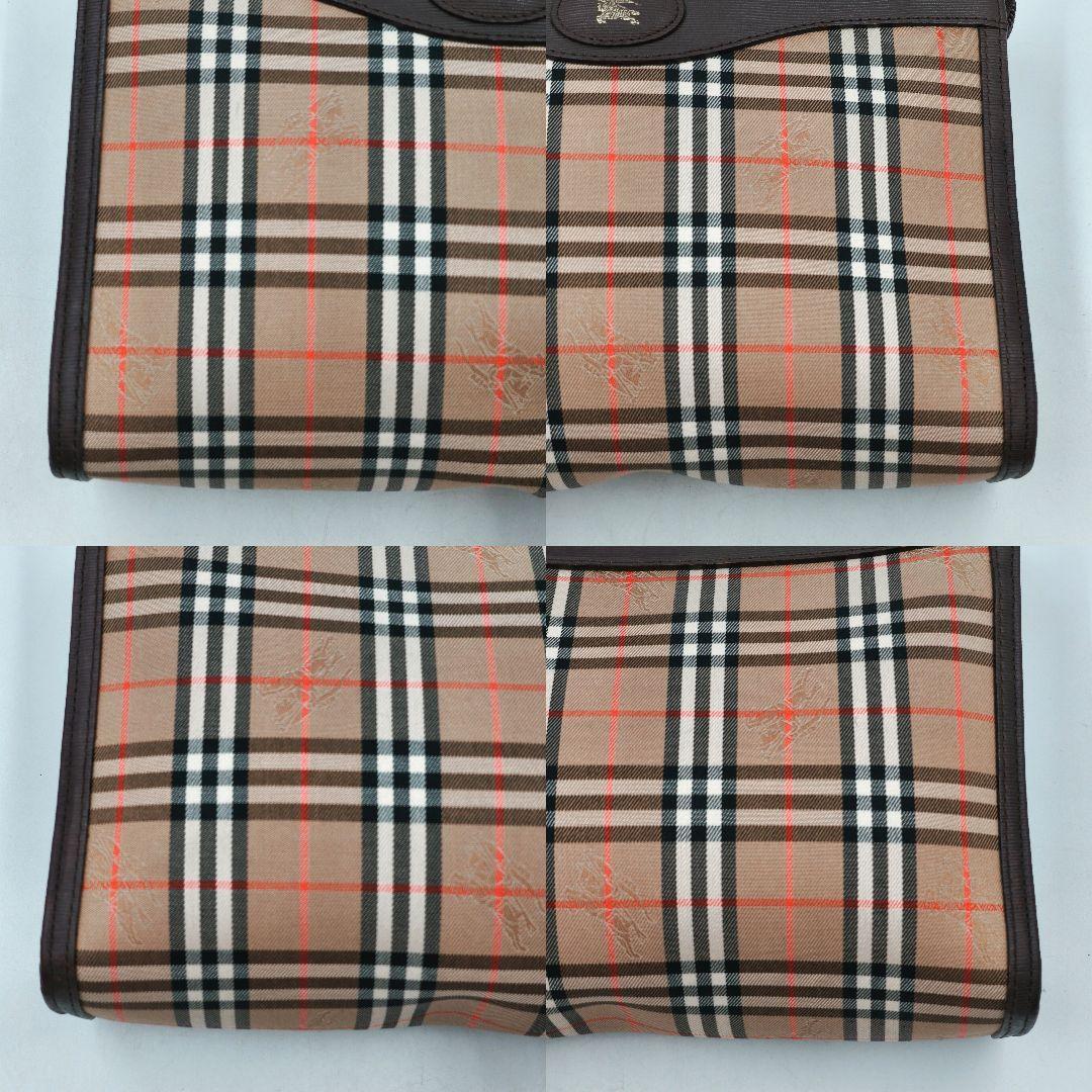 【美品 高級◎】バーバリー セカンドバッグ ノバチェック シャドーホース