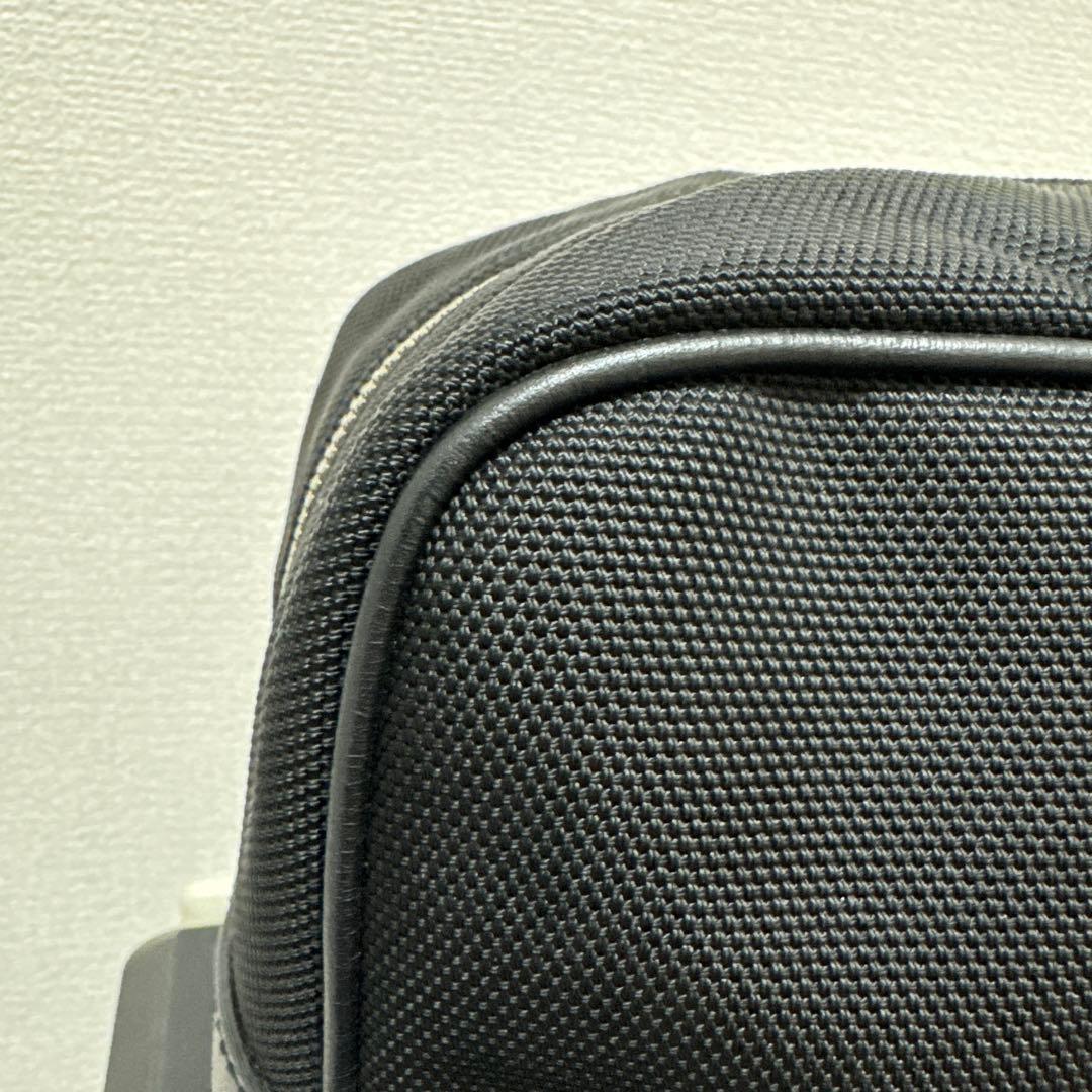 GUCCI シェリーライン　ナイロン×レザー　ブラック　セカンドバッグ　美品