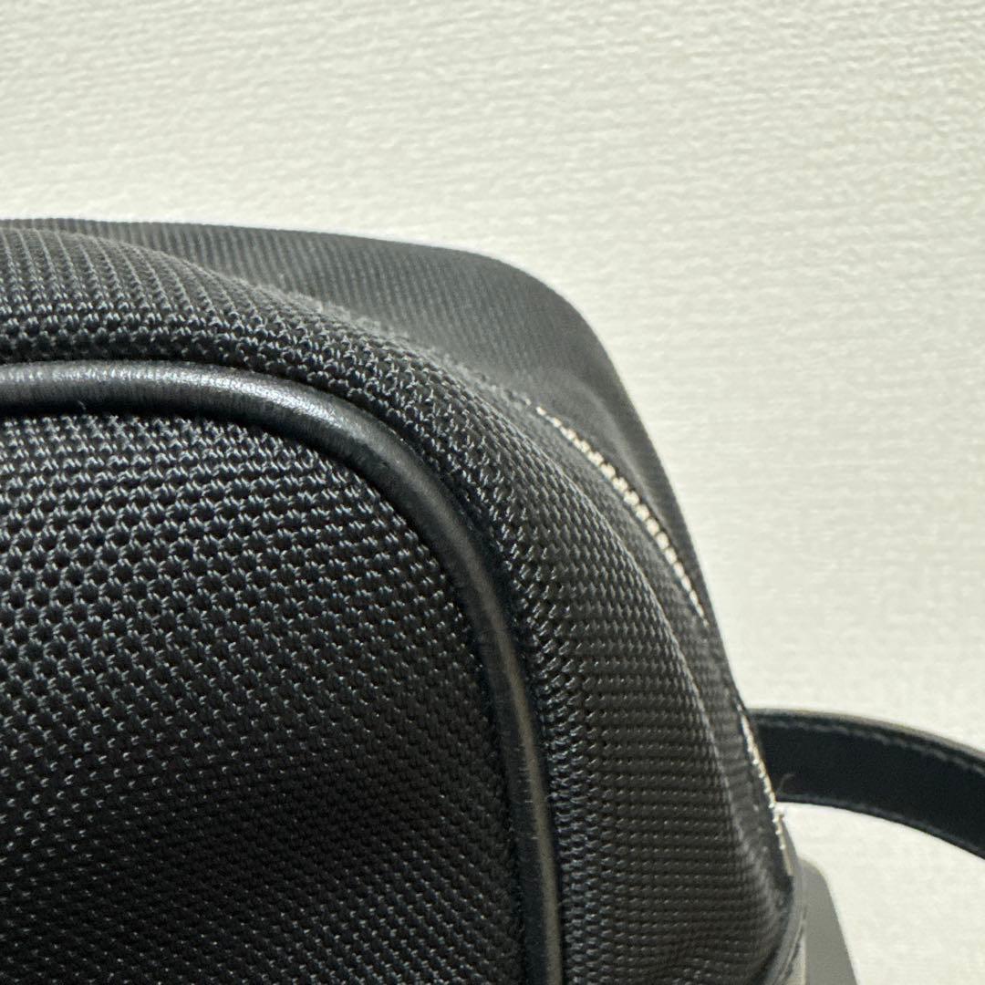 GUCCI シェリーライン　ナイロン×レザー　ブラック　セカンドバッグ　美品