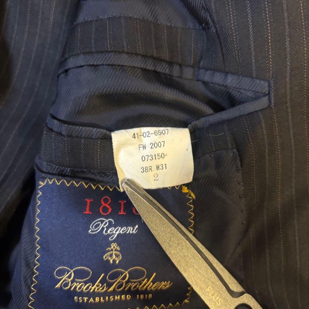 ブルックスブラザーズ イタリア製 スーツ ストライプ ネイビー REGENT