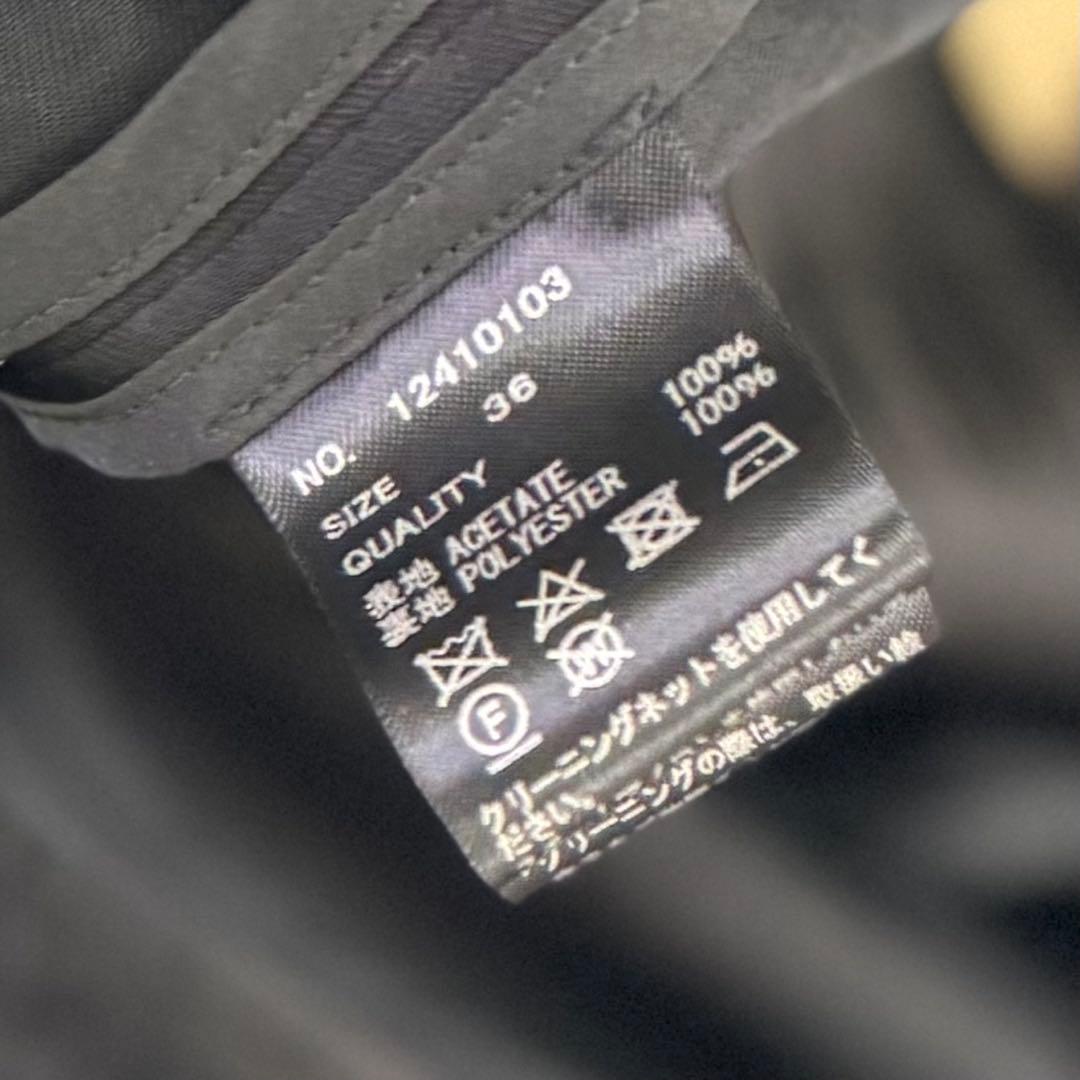 【美品】todayful 2025・SATIN OVER JACKET ブラック