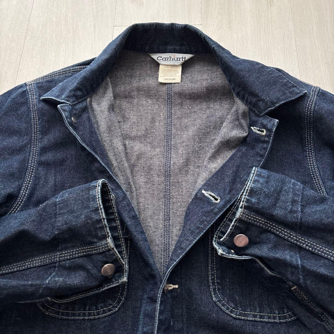 ア*ト様 Carhartt　カバーオール　デニム　ジャケット　濃紺
