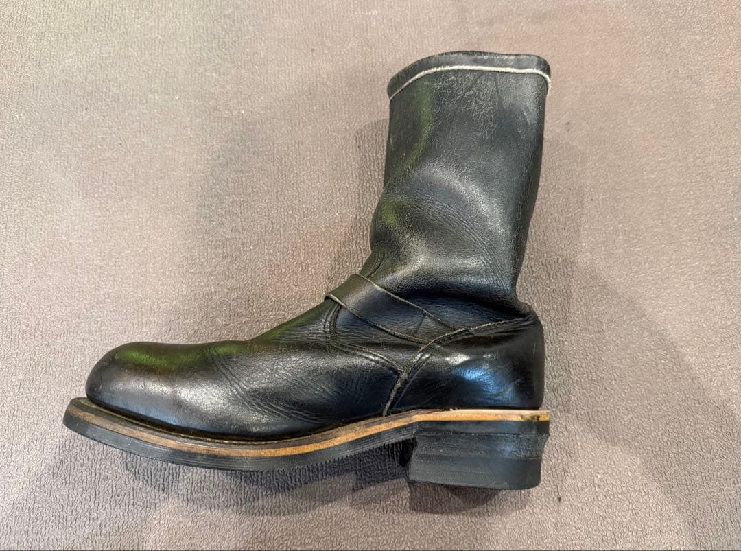 Chippewa チペワ　エンジニアブーツ　レザー茶芯 黒タグ26cm相当