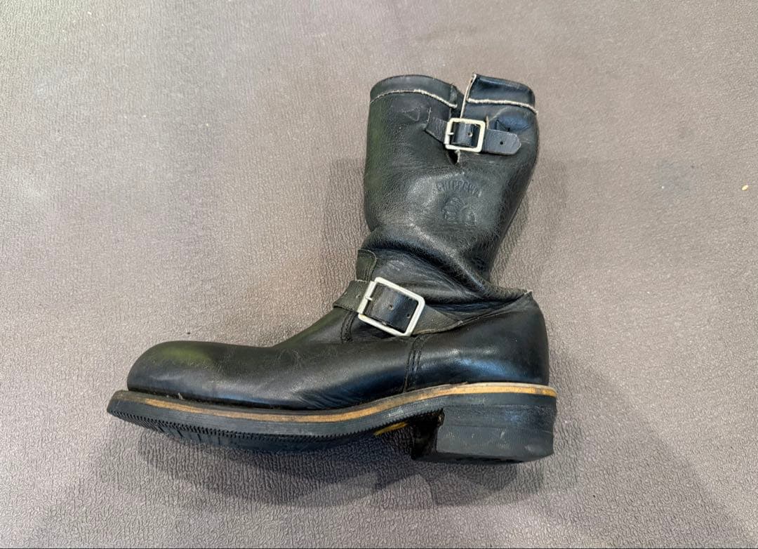 Chippewa チペワ　エンジニアブーツ　レザー茶芯 黒タグ26cm相当