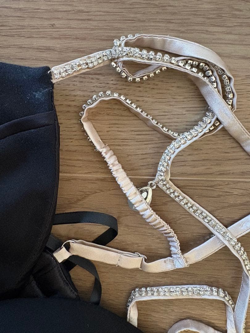 グロッシー　glossy ブラックナイトドレス Mサイズ