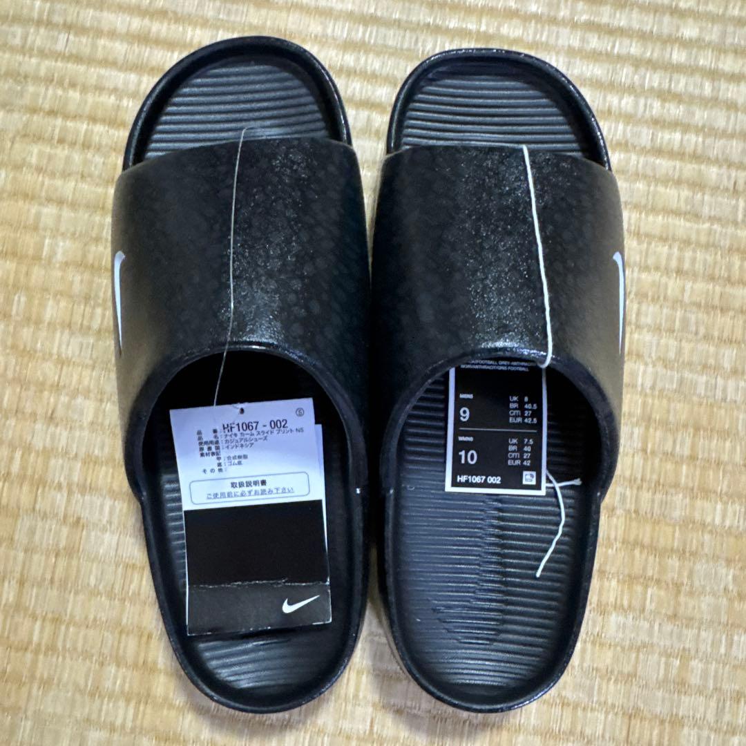 Nike Calm Slide Print NS ブラック サイズ9