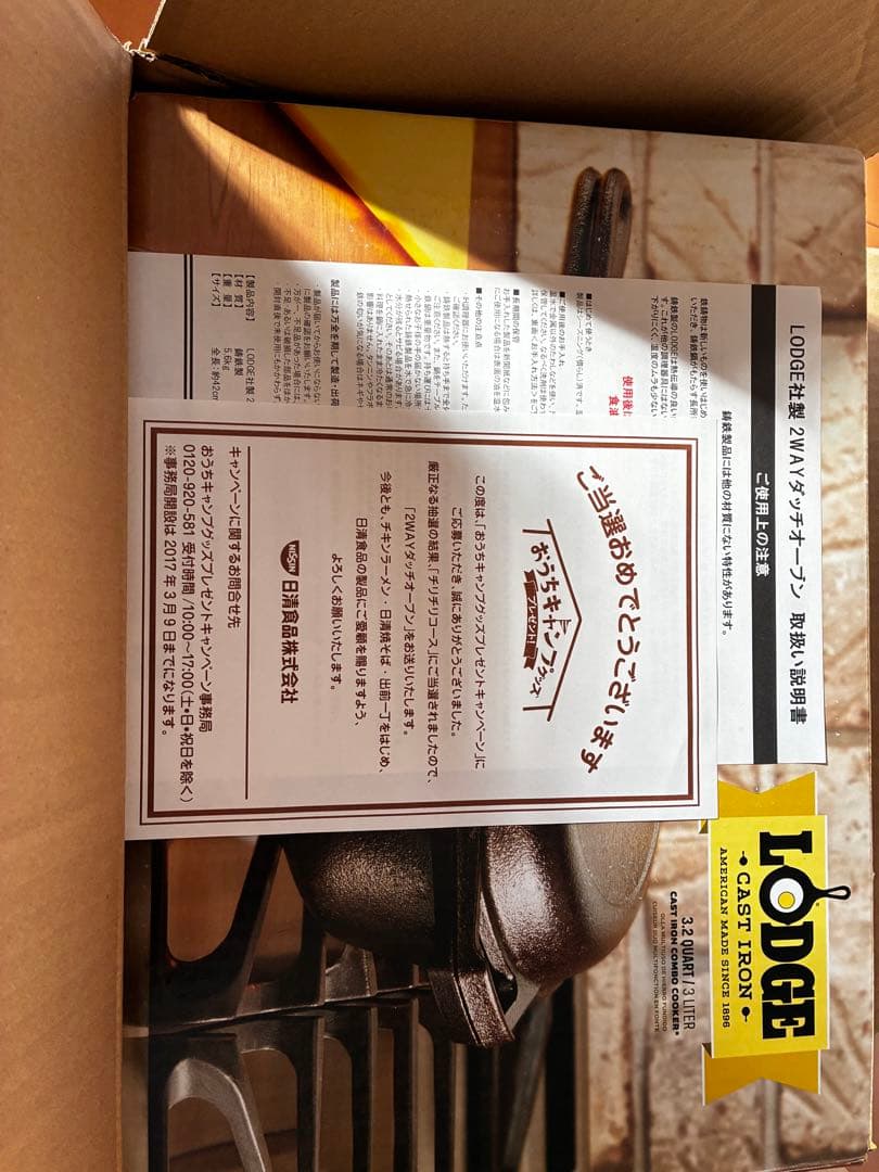 Lodge ダッチオーブン 10インチ キャラクター付き