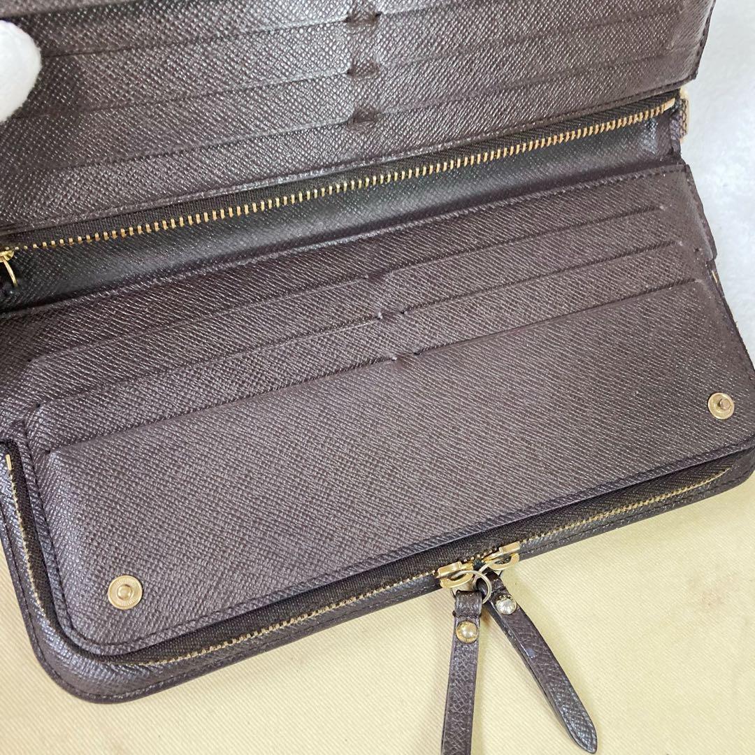 【美品】ルイヴィトン ☆ポルトフォイユアンソリット ダミエ エベヌ 長財布