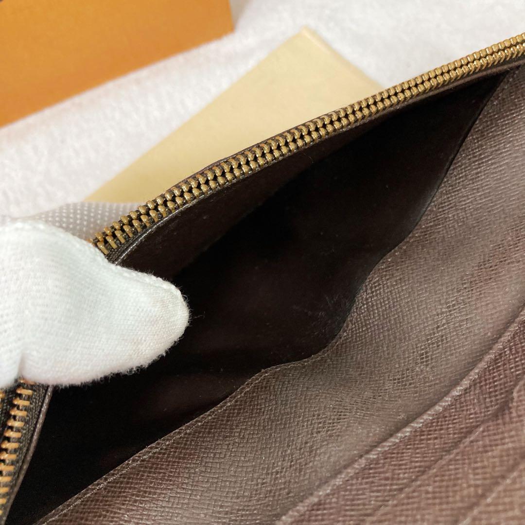 【美品】ルイヴィトン ☆ポルトフォイユアンソリット ダミエ エベヌ 長財布