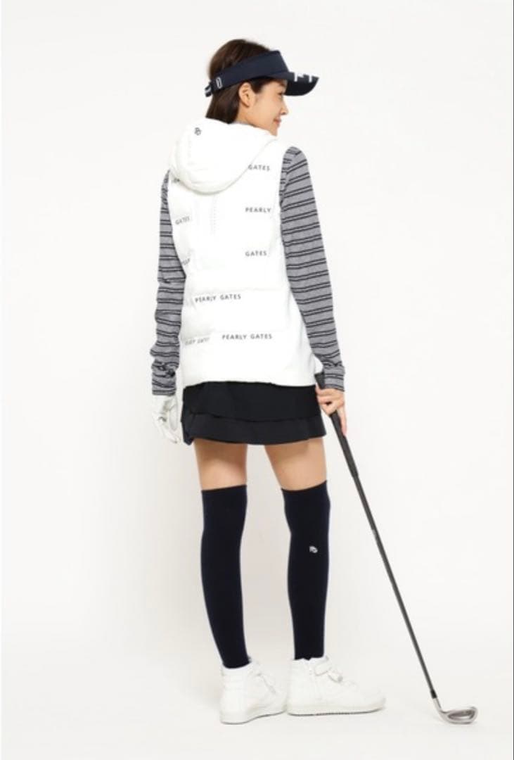 mai　 PEARLY GATES フード付きダウンベスト　０サイズ