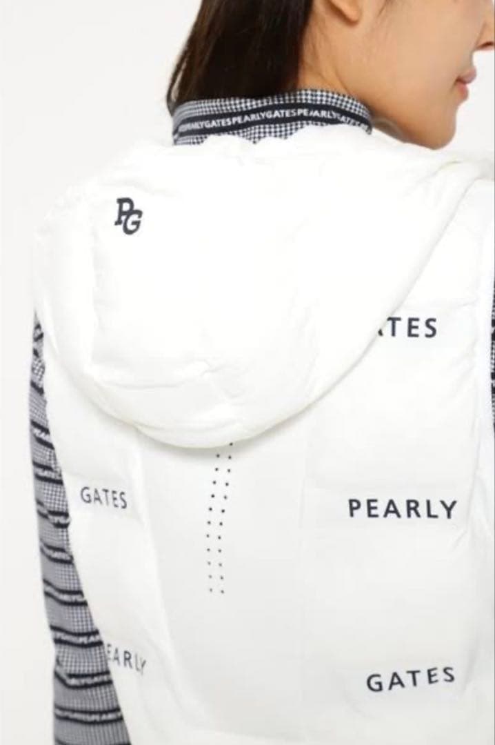 mai　 PEARLY GATES フード付きダウンベスト　０サイズ
