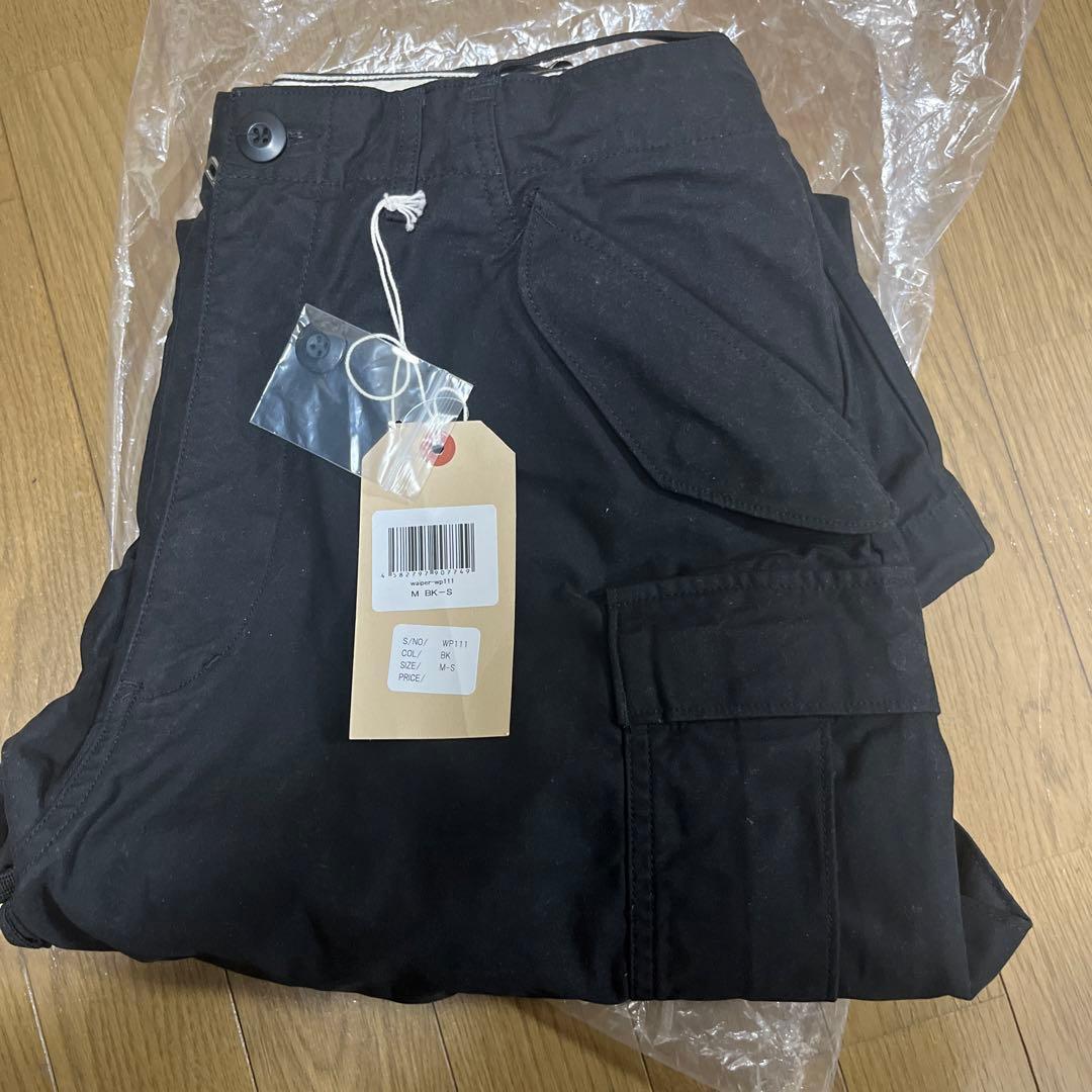 新品WAIPER.inc M-65 カーゴパンツ ブラック M-S
