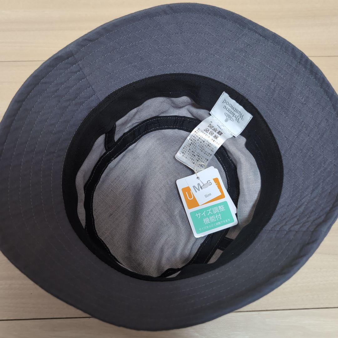 新品 ヴィヴィアンウエストウッド オーブ刺繍 UVカット バケットハット